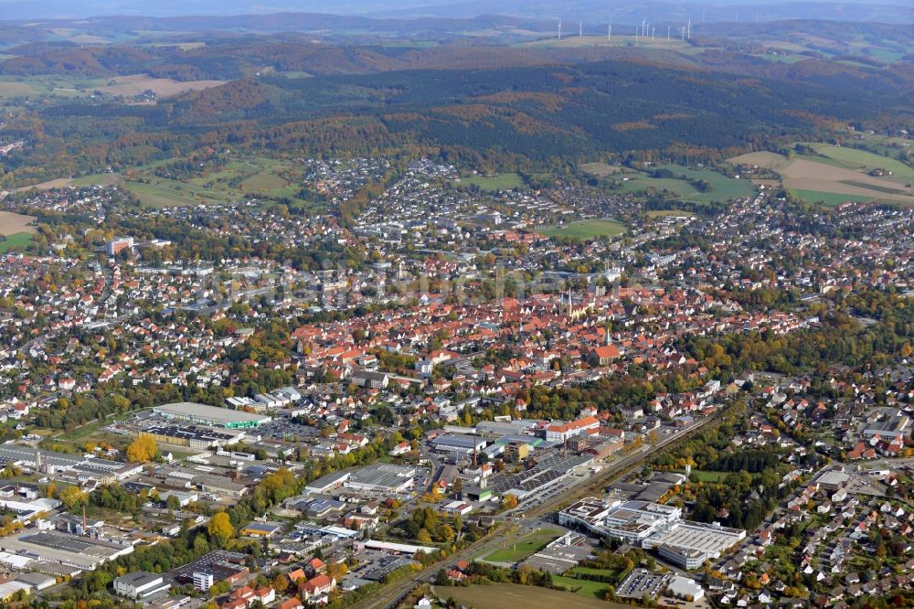Luftaufnahme Lemgo - Stadtansicht von Lemgo im Bundesland Nordrhein-Westfalen