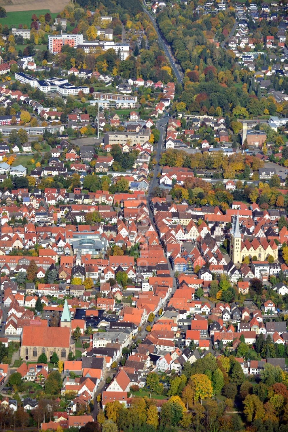 Lemgo von oben - Stadtansicht von Lemgo im Bundesland Nordrhein-Westfalen