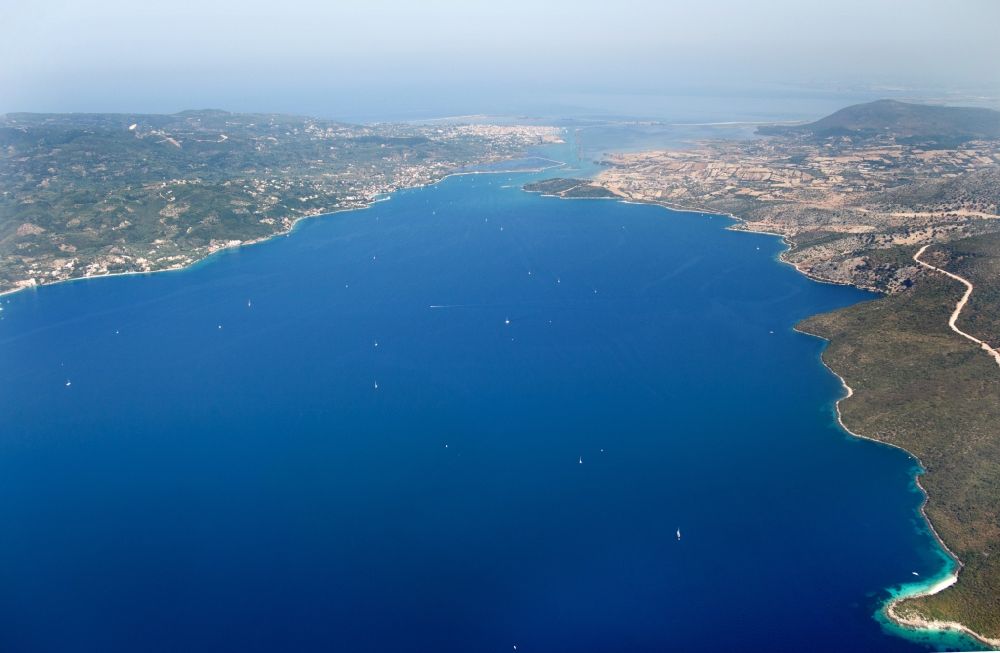 Luftbild Levkas - Stadtansicht von Levkas auf Lefkada in Griechenland