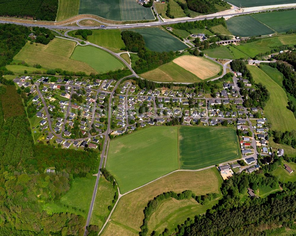 Luftbild Liederbach, Dillendorf - Stadtansicht von Liederbach, Dillendorf im Bundesland Rheinland-Pfalz