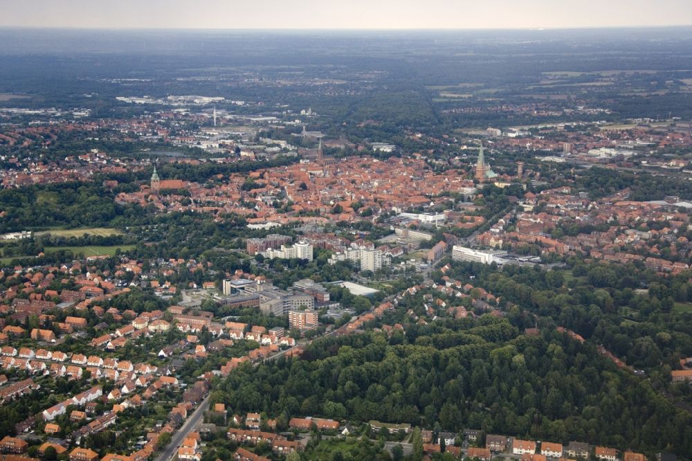 Lüneburg von oben - Stadtansicht Lüneburg im Bundesland Niedersachsen