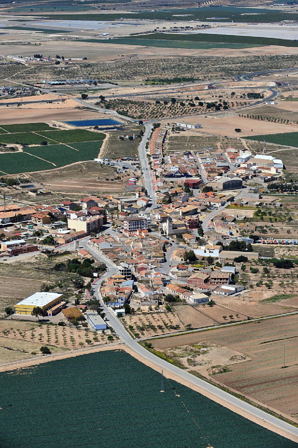 Luftaufnahme Los Martinez del Puerto - Stadtansicht Los Martinez in der Region Murcia in Spanien