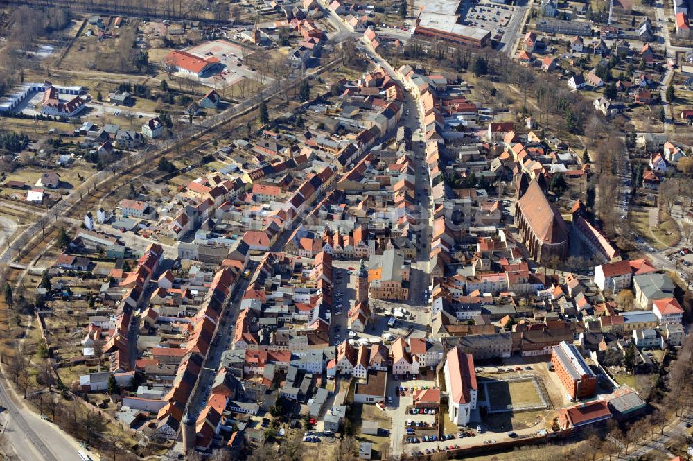 Luftaufnahme Luckau - Stadtansicht Luckau in Brandenburg