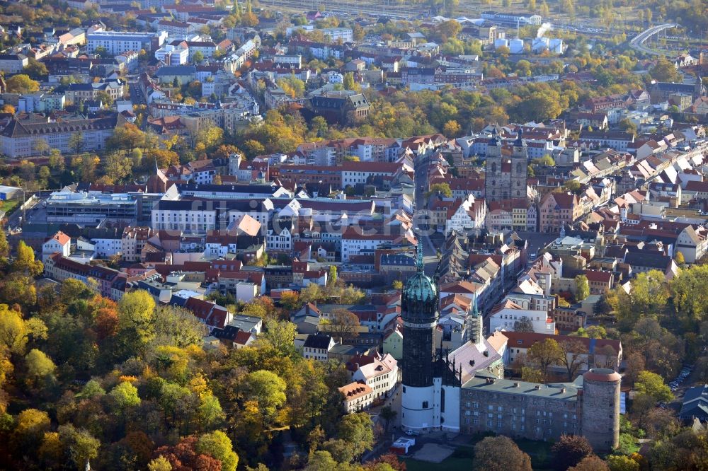 Lutherstadt Wittenberg von oben - Stadtansicht von Lutherstadt Wittenberg im Bundesland Sachsen-Anhalt