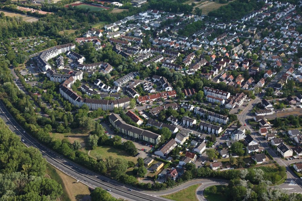 Luftbild Mainz - Stadtansicht von Mainz- Laubenheim im Stadtgebiet in Mainz im Bundesland Rheinland-Pfalz, Deutschland