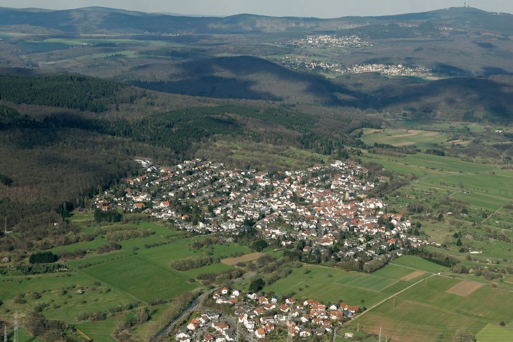 Niederhausen von oben - Stadtansicht von Niederhausen im Bundesland Rheinland-Pfalz