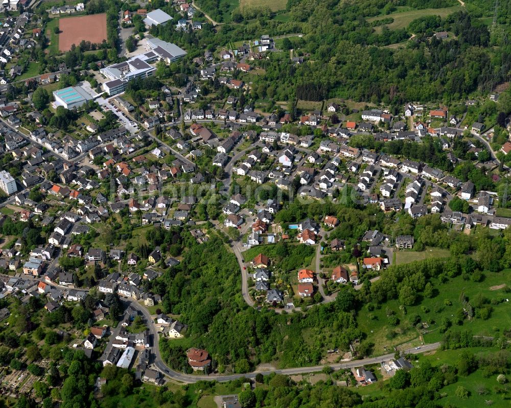 Bendorf von oben - Stadtansicht des Nordens von Bendorf am Rhein im Bundesland Rheinland-Pfalz
