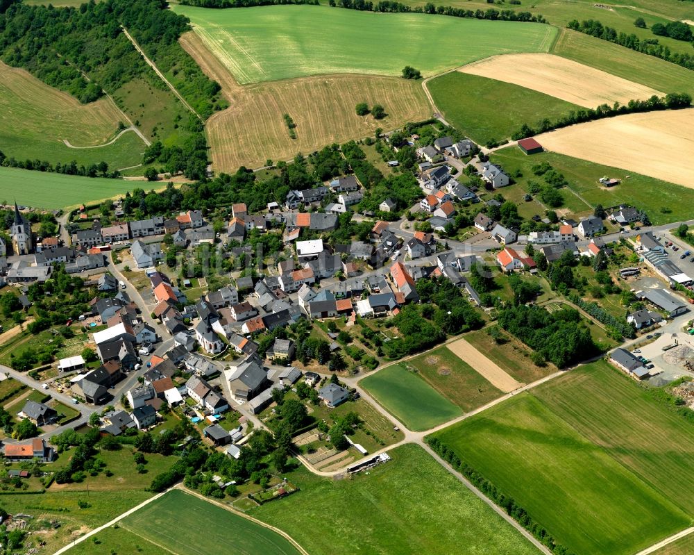 Luftbild Oberhausen bei Kirn - Stadtansicht von Oberhausen bei Kirn im Bundesland Rheinland-Pfalz
