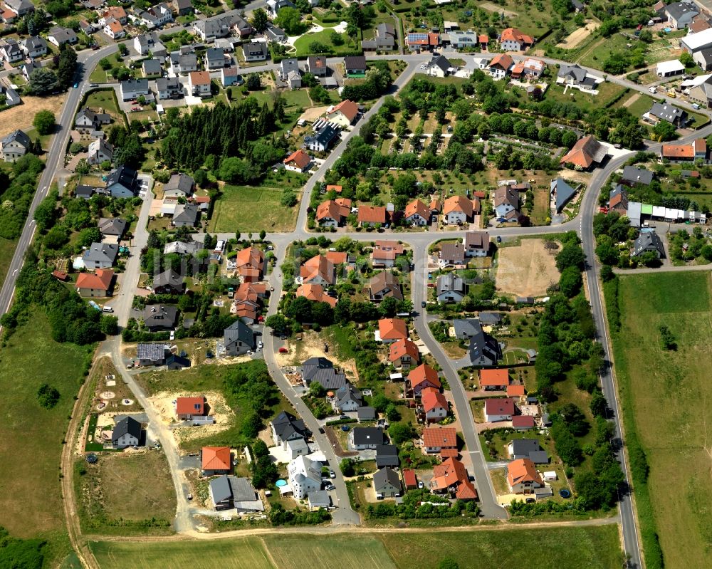 Luftaufnahme Oberhausen bei Kirn - Stadtansicht von Oberhausen bei Kirn im Bundesland Rheinland-Pfalz