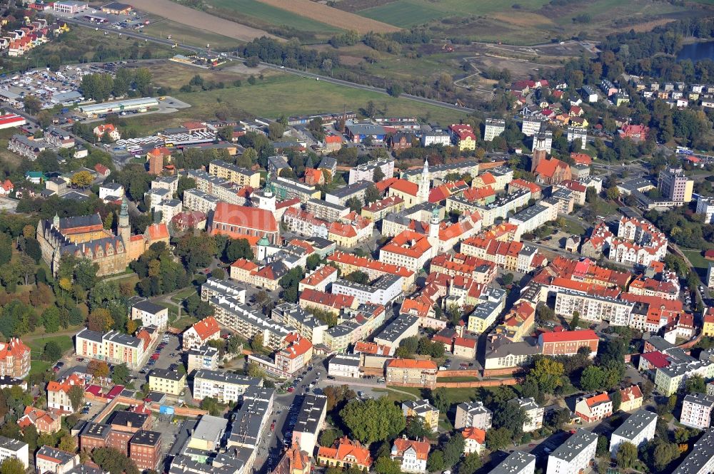 Luftbild Olesnica - Stadtansicht von Olesnica in der Woiwodschaft Niederschlesien in Polen