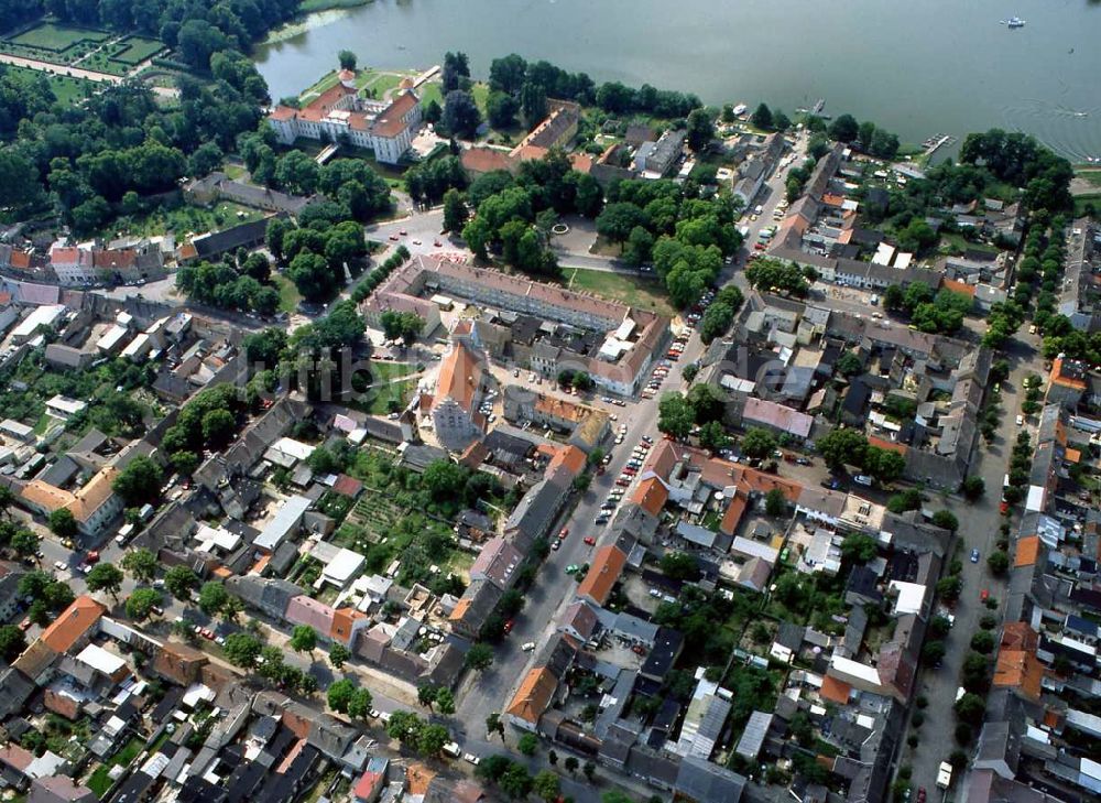 Luftaufnahme Rheinsberg - Stadtansicht auf Rheinsberg im Bundesland Brandenburg