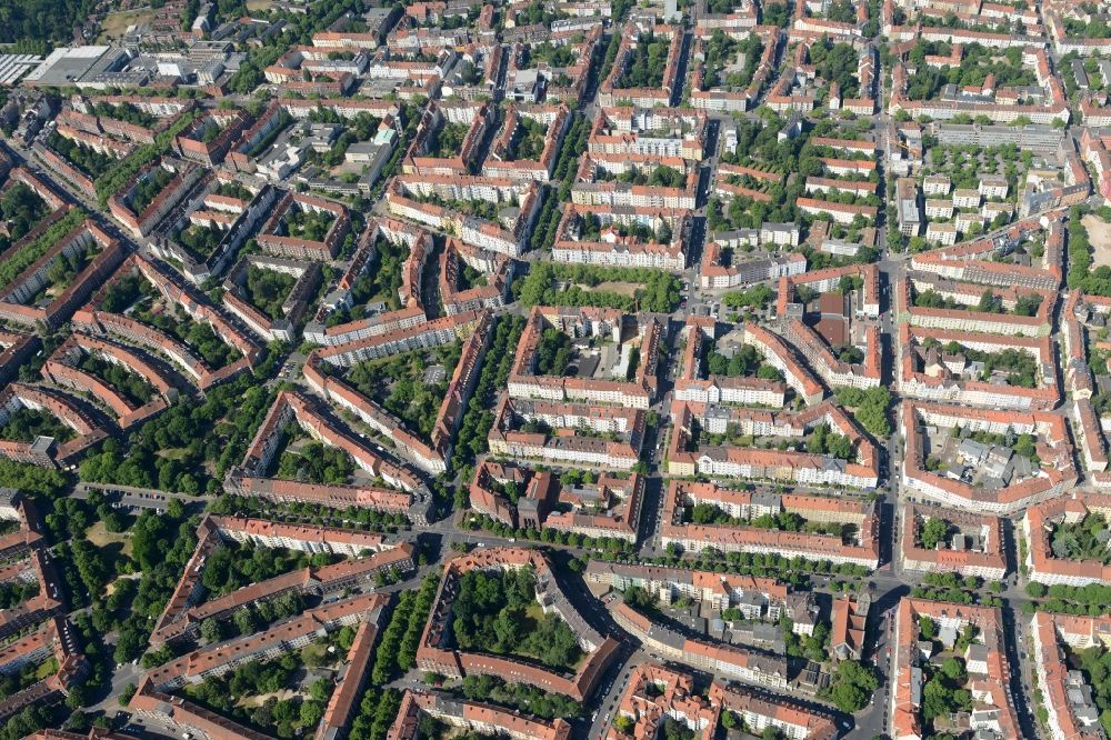 Luftbild Hannover - Stadtansicht Südstadt im Stadtgebiet in Hannover im Bundesland Niedersachsen, Deutschland