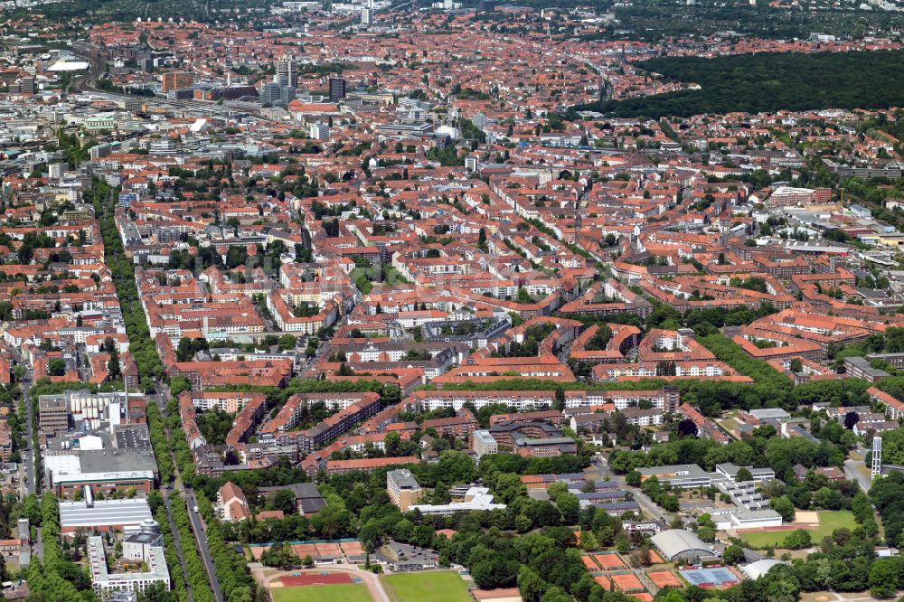 Luftbild Hannover - Stadtansicht Südstadt im Stadtgebiet in Hannover im Bundesland Niedersachsen, Deutschland