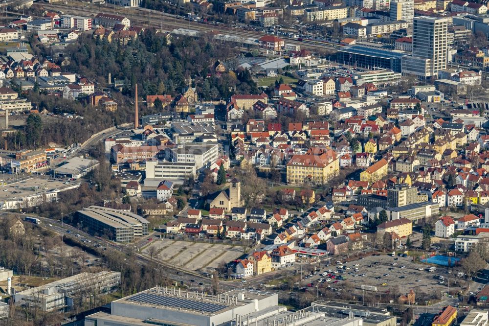 Luftaufnahme Betzingen - Stadtansicht im Stadtgebiet in Betzingen im Bundesland Baden-Württemberg, Deutschland