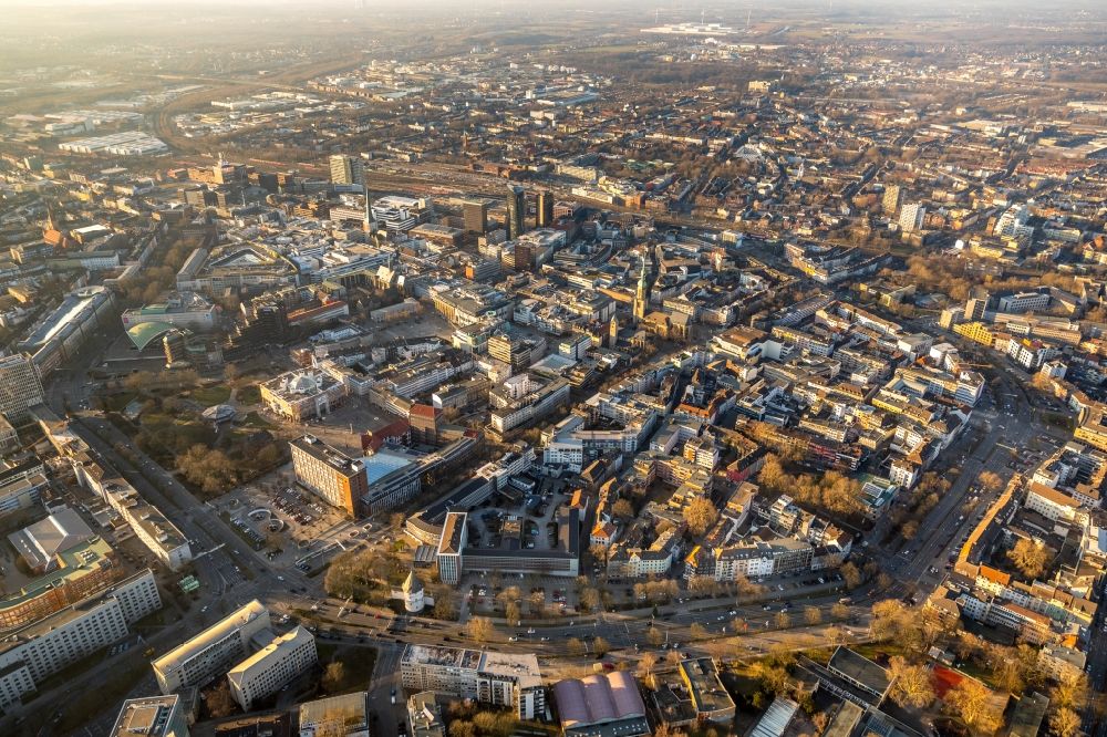 Dortmund aus der Vogelperspektive: Stadtansicht im Stadtgebiet in City-Ost im Bundesland Nordrhein-Westfalen, Deutschland