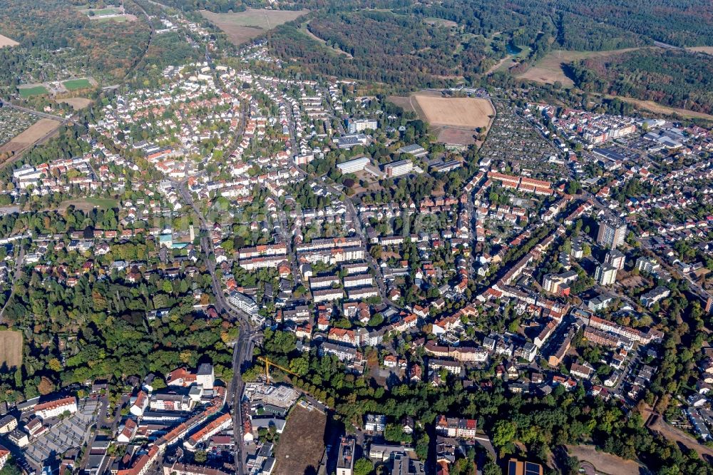 Luftbild Hanau - Stadtansicht im Stadtgebiet in Hanau im Bundesland Hessen, Deutschland