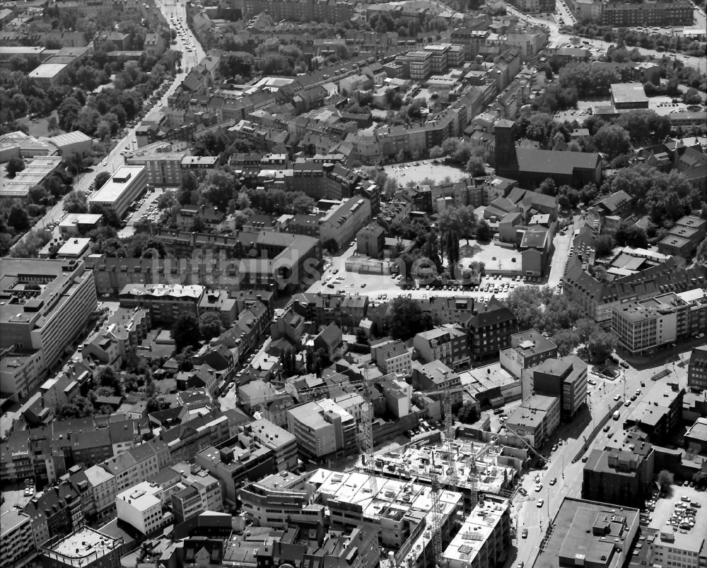 Luftbild Duisburg - Stadtansicht im Stadtgebiet im Ortsteil Dellviertel in Duisburg im Bundesland Nordrhein-Westfalen, Deutschland