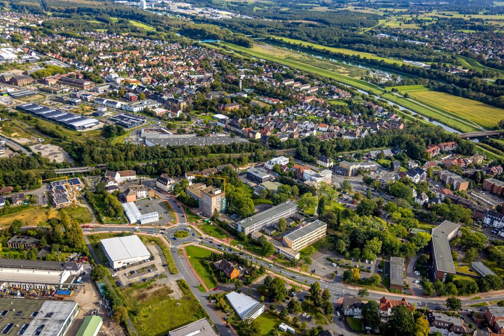 Luftbild Dorsten - Stadtansicht im Stadtteil Hervest in Dorsten im Bundesland Nordrhein-Westfalen, Deutschland