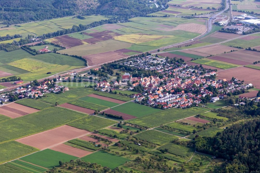 Luftbild Tübingen - Stadtansicht des Stadtteils Kilchberg in Tübingen im Bundesland Baden-Württemberg, Deutschland