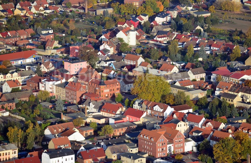 Luftbild Tangerhütte - Stadtansicht von Tangerhütte im Bundesland Sachsen-Anhalt