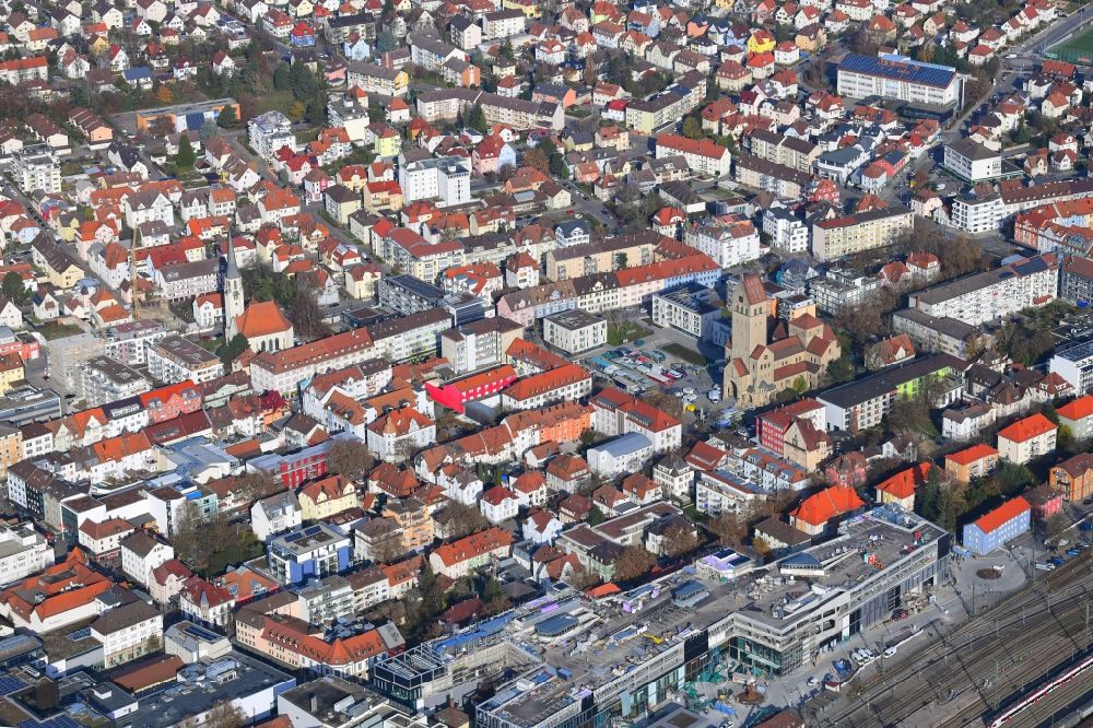 Luftbild Singen (Hohentwiel) - Stadtansicht und Wohnbebauung im Stadtgebiet in Singen (Hohentwiel) im Bundesland Baden-Württemberg, Deutschland