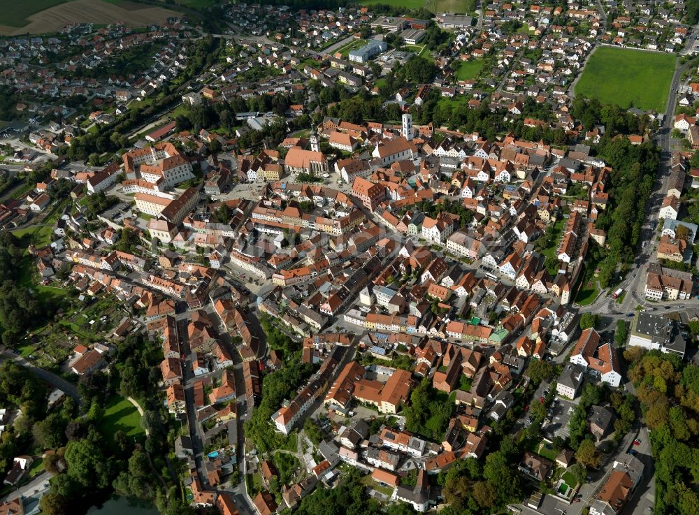 Luftaufnahme Sulzbach-Rosenberg - Stadtansicht vom Zentrum der Stadt Sulzbach-Rosenberg im Bundesland Bayern