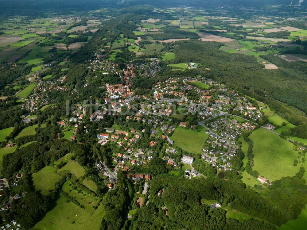 Luftbild Tecklenburg - Stadtansicht vom Zentrum der Stadt Tecklenburg im Bundesland Nordrhein-Westfalen NRW