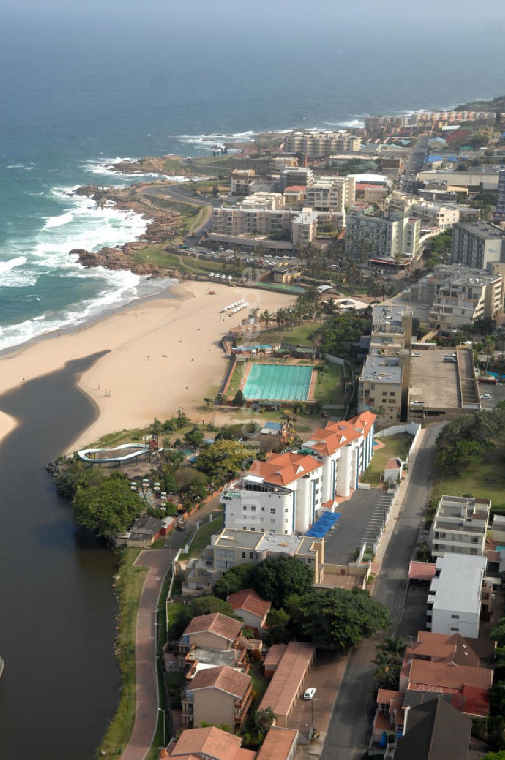 Luftaufnahme MARGATE - Stadtbild von Margate in Südafrika