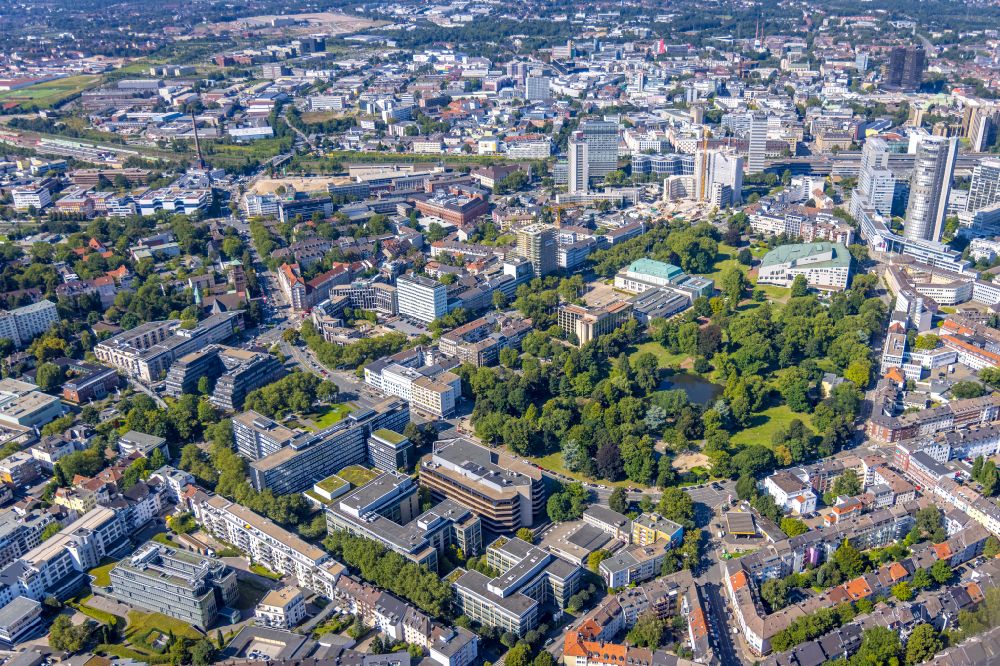 Luftaufnahme Essen - Stadtgarten in Essen im Bundesland Nordrhein-Westfalen