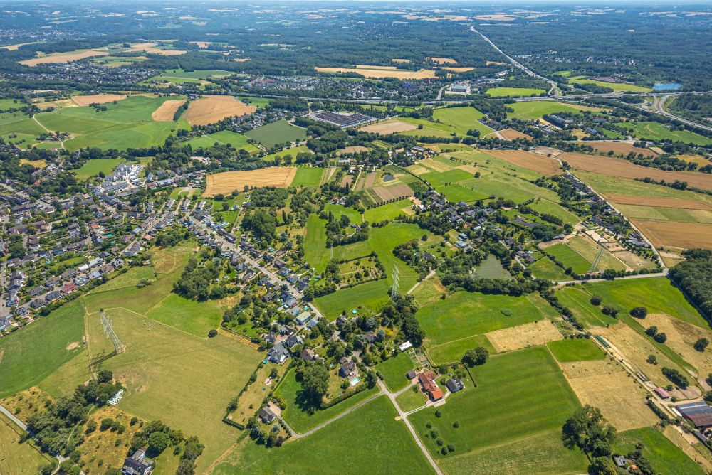 Luftbild Breitscheid - Stadtgebiet inmitten der Landwirtschaft in Breitscheid im Bundesland Nordrhein-Westfalen, Deutschland
