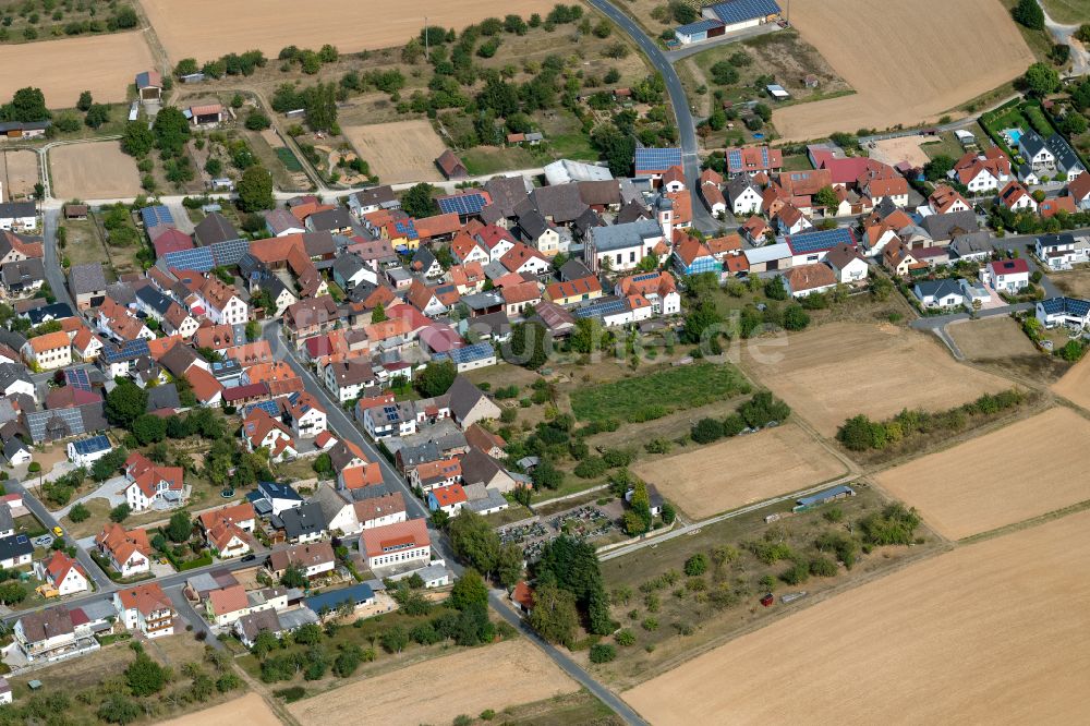 Luftbild Rohrbach - Stadtgebiet inmitten der Landwirtschaft in Rohrbach im Bundesland Bayern, Deutschland
