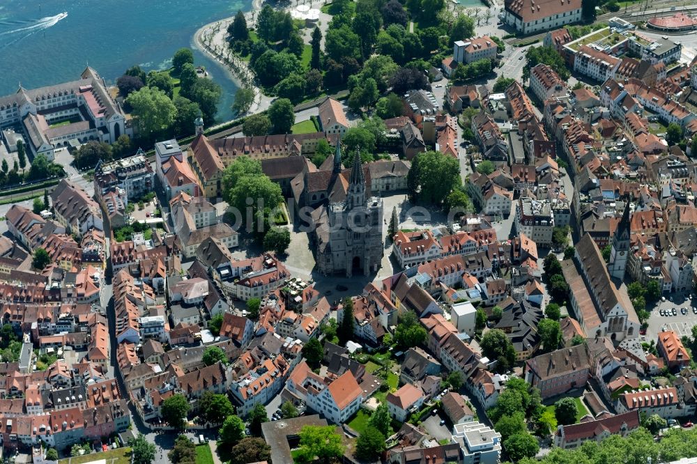 Luftbild Konstanz - Stadtgebiet im Innenstadtbereich mit den Stadtteilen Petershausen-West, Petershausen-Ost in Konstanz im Bundesland Baden-Württemberg, Deutschland