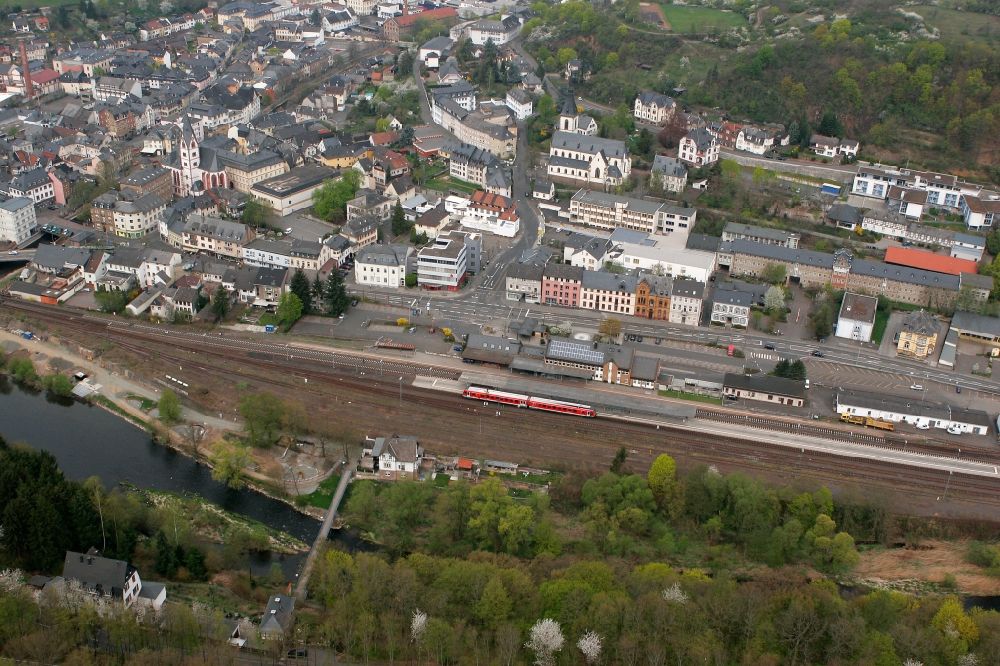 Luftaufnahme Kirn - Stadtkern von Kirn im Bundesland Rheinland-Pfalz