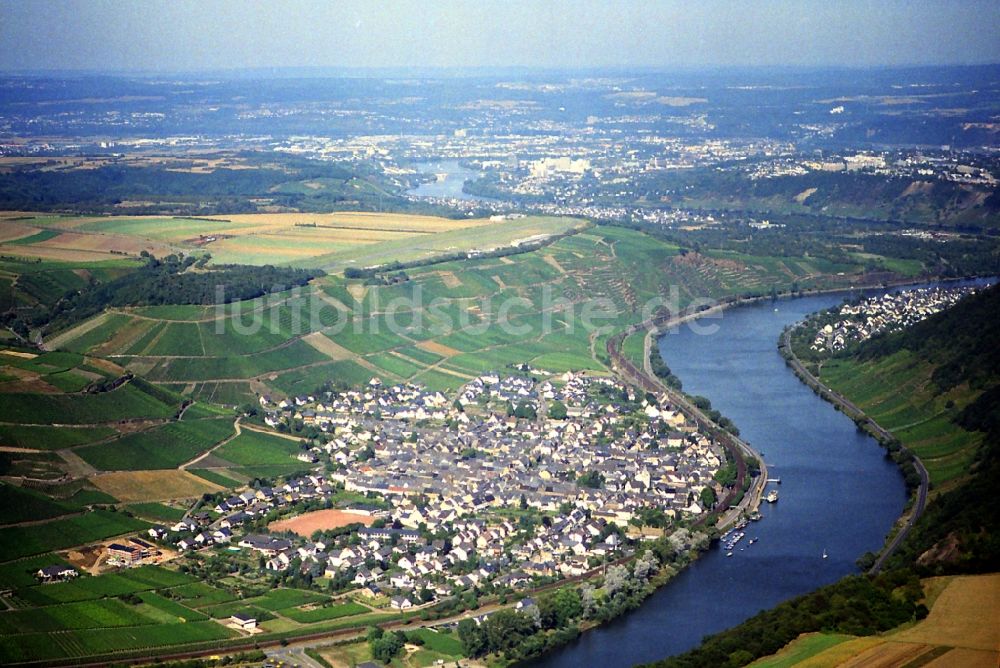 Luftbild Winningen - Stadtkern von Winningen im Bundesland Rheinland-Pfalz