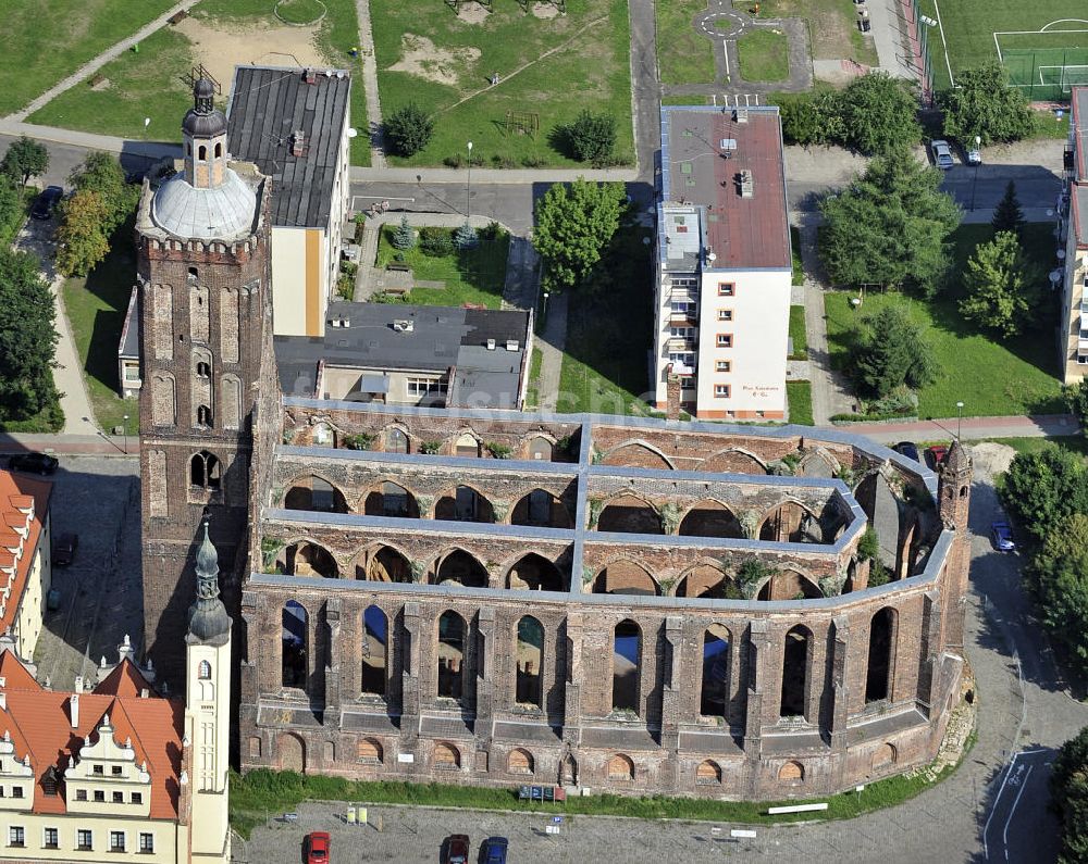 Luftbild Gubin - Stadtkirche Gubin