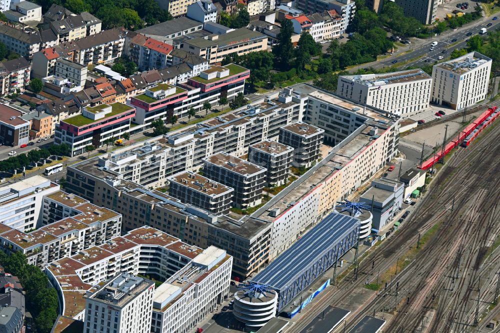 Mannheim aus der Vogelperspektive: Stadtquartier Kepler-Quartier am Hauptbahnhof in Mannheim im Bundesland Baden-Württemberg, Deutschland