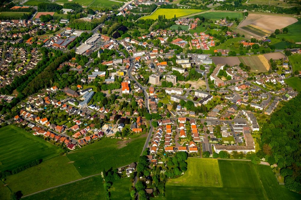 Luftaufnahme Hamm - Stadtrand und Außenbezirks- Wohngebiet Herringer Heide in Hamm im Bundesland Nordrhein-Westfalen