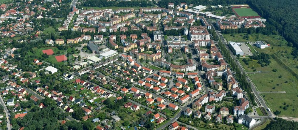Luftbild Potsdam - Stadtrand und Außenbezirks- Wohngebiet Kirchsteigfeld in Potsdam im Bundesland Brandenburg, Deutschland