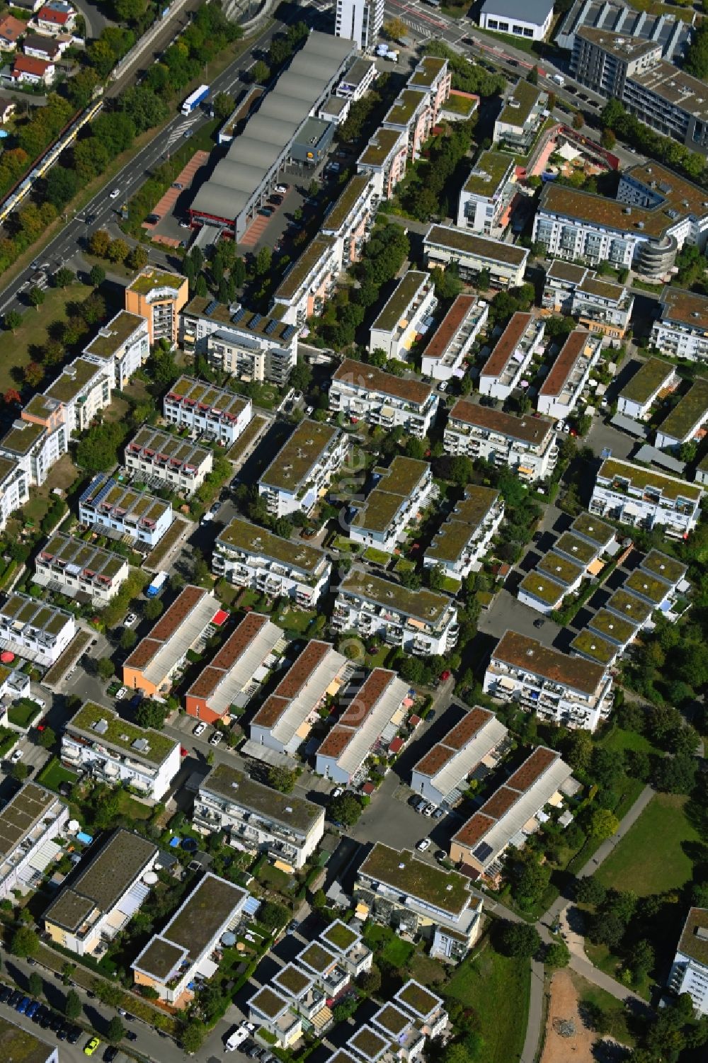 Luftaufnahme Bietigheim-Bissingen - Stadtrand und Außenbezirks- Wohngebiete im Ellental in Bietigheim-Bissingen im Bundesland Baden-Württemberg, Deutschland