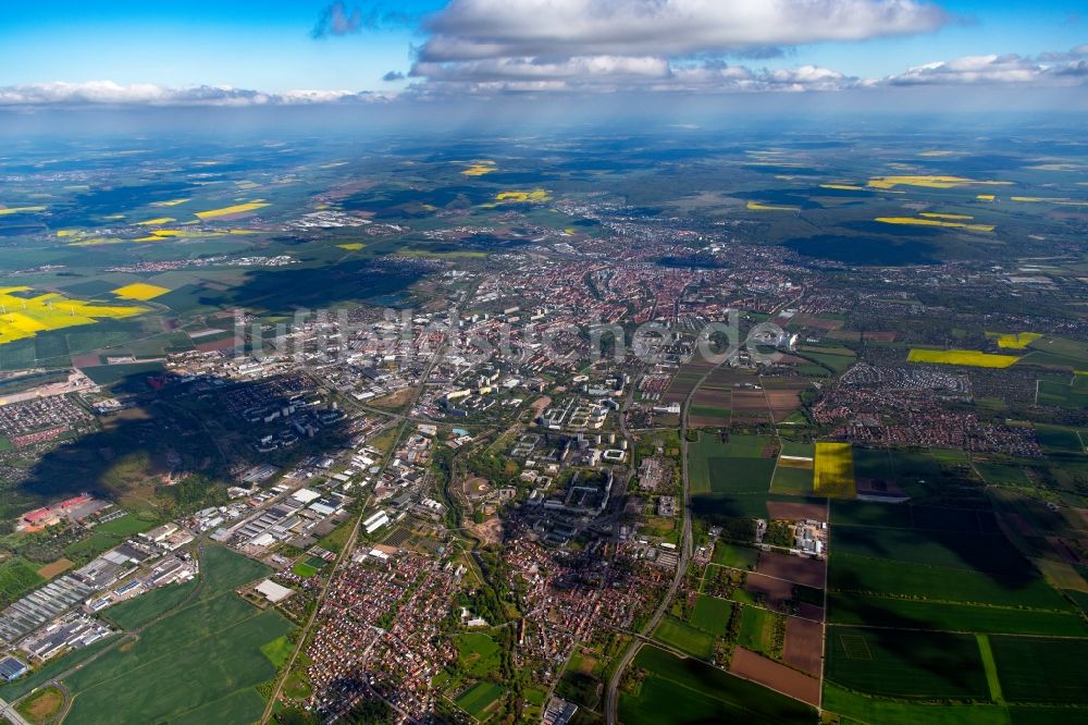 Luftbild Erfurt - Stadtrand und Außenbezirks- Wohngebiete in Erfurt im Bundesland Thüringen, Deutschland