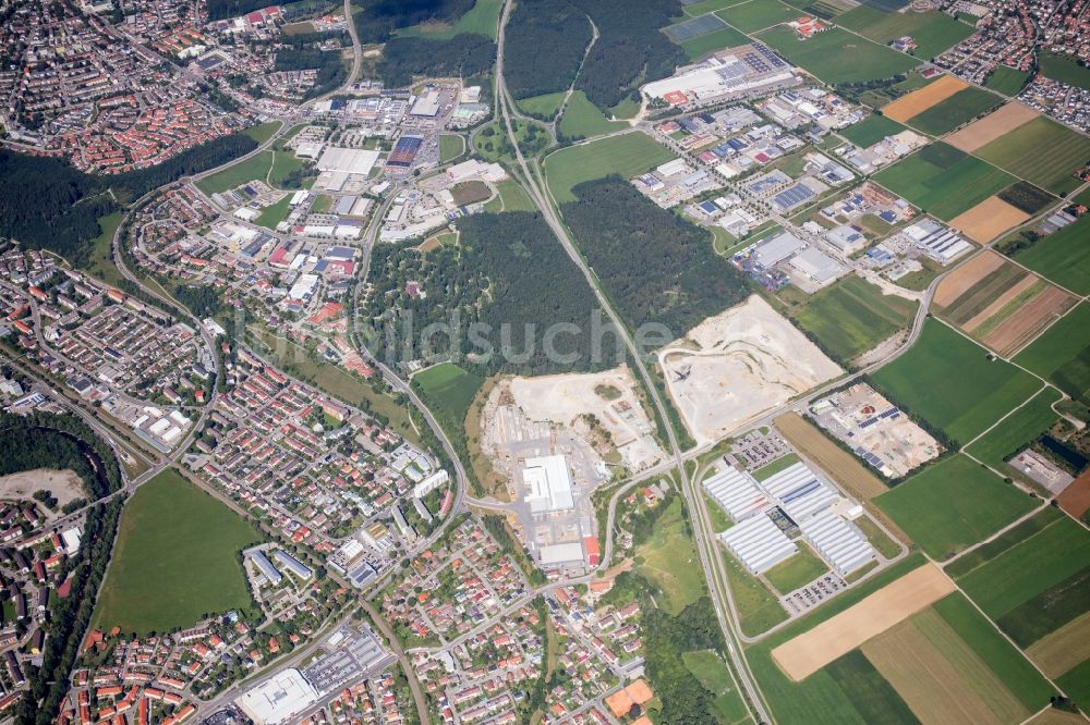 Luftbild Kaufbeuren - Stadtrand und Außenbezirks- Wohngebiete in Kaufbeuren im Bundesland Bayern, Deutschland