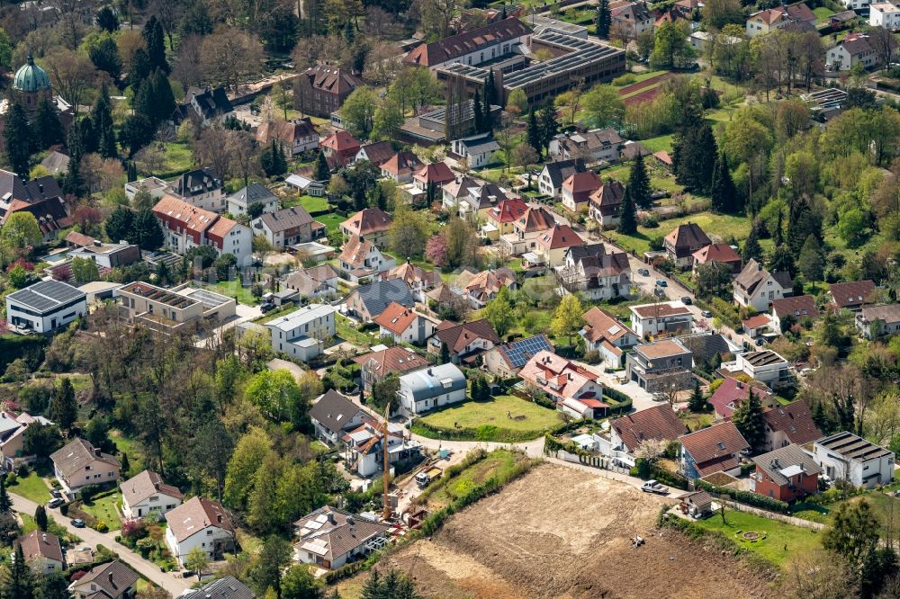 Luftaufnahme Lahr/Schwarzwald - Stadtrand und Außenbezirks- Wohngebiete in Lahr/Schwarzwald im Bundesland Baden-Württemberg, Deutschland
