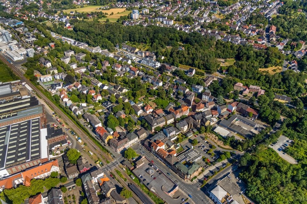 Luftbild Witten - Stadtrand und Außenbezirks- Wohngebiete im Ortsteil Annen in Witten im Bundesland Nordrhein-Westfalen, Deutschland