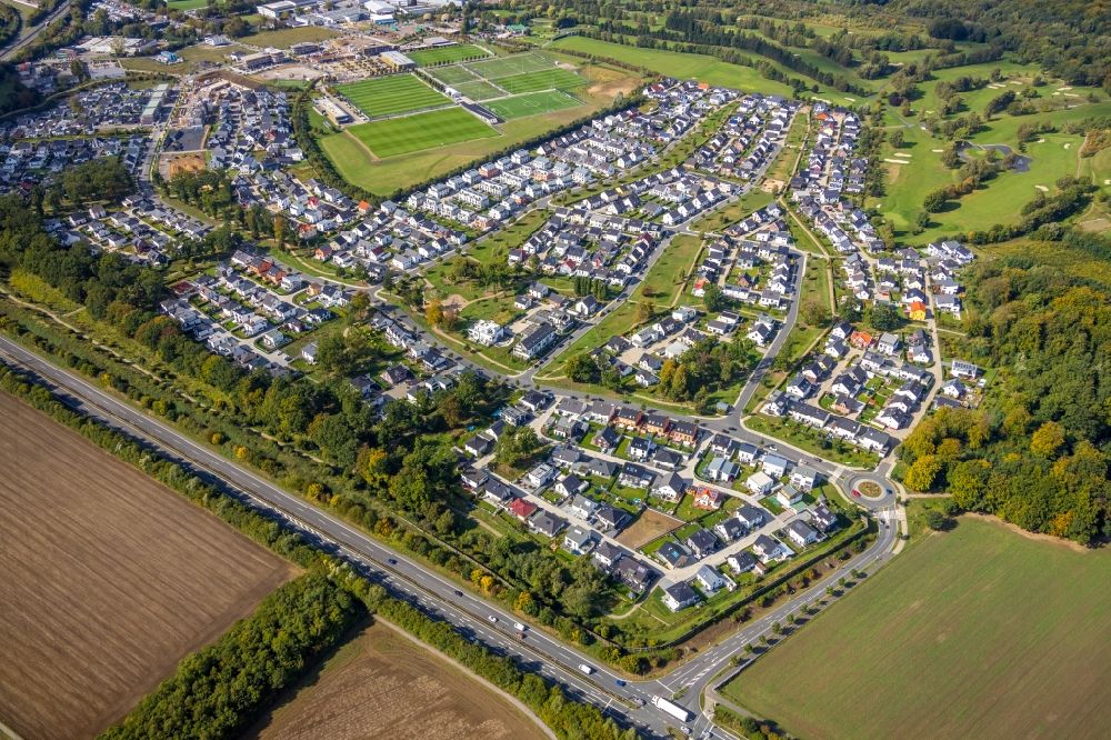 Luftbild Dortmund - Stadtrand und Außenbezirks- Wohngebiete im Ortsteil Brackeler Feld in Dortmund im Bundesland Nordrhein-Westfalen, Deutschland