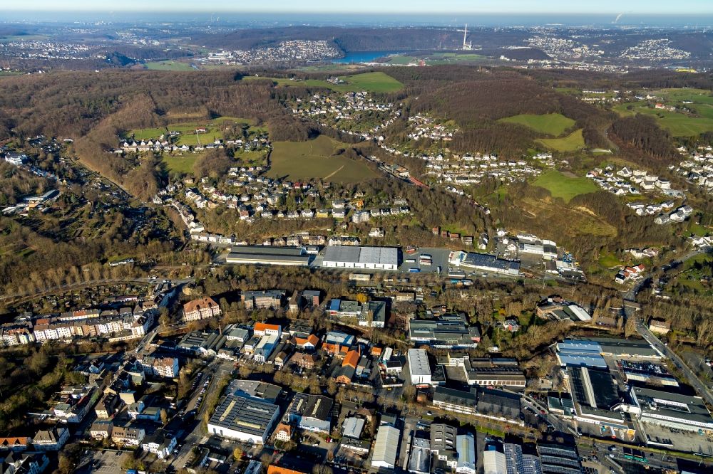 Luftbild Hagen - Stadtrand und Außenbezirks- Wohngebiete im Ortsteil Haspe in Hagen im Bundesland Nordrhein-Westfalen, Deutschland