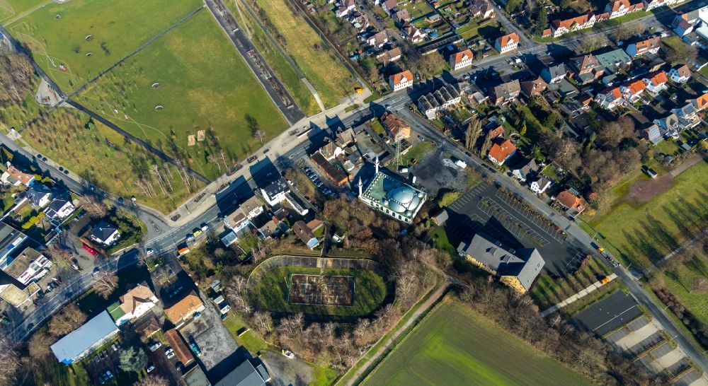 Luftaufnahme Hamm - Stadtrand und Außenbezirks- Wohngebiete im Ortsteil Herringen in Hamm im Bundesland Nordrhein-Westfalen, Deutschland