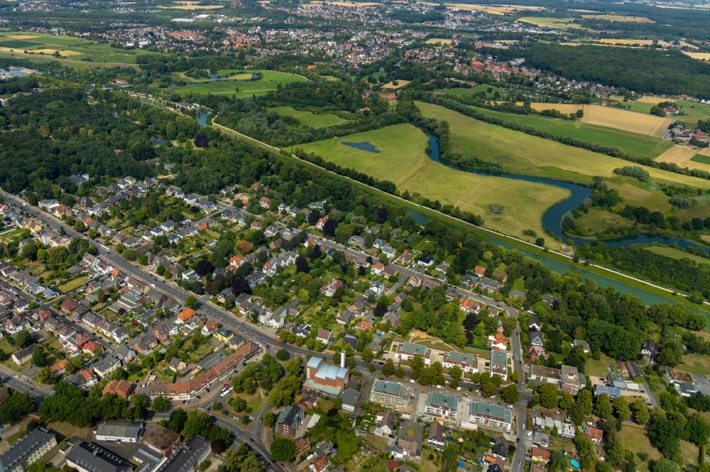 Luftbild Hamm - Stadtrand und Außenbezirks- Wohngebiete im Ortsteil Norddinker in Hamm im Bundesland Nordrhein-Westfalen, Deutschland