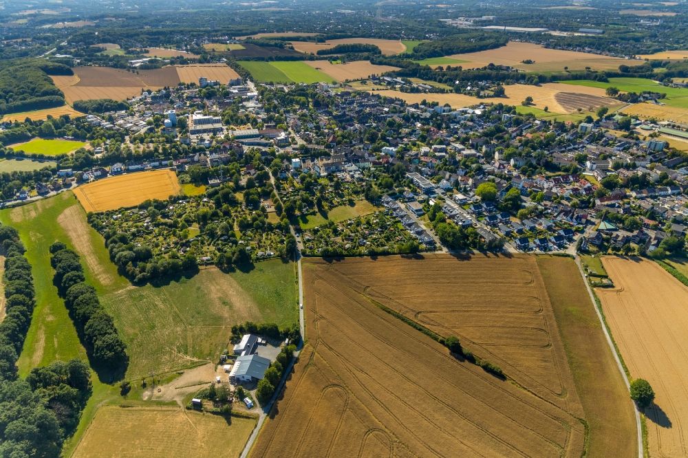 Luftaufnahme Witten - Stadtrand und Außenbezirks- Wohngebiete im Ortsteil Stockum in Witten im Bundesland Nordrhein-Westfalen, Deutschland