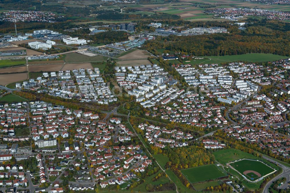 Luftbild Thalfingen - Stadtrand und Außenbezirks- Wohngebiete in Thalfingen im Bundesland Baden-Württemberg, Deutschland