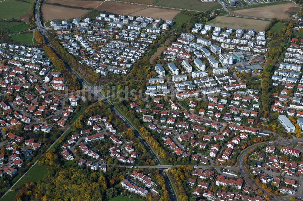 Luftaufnahme Thalfingen - Stadtrand und Außenbezirks- Wohngebiete in Thalfingen im Bundesland Baden-Württemberg, Deutschland